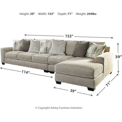 Ardsley 3 Piece Sectional with Chaise
