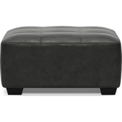 Bilgray Oversized Accent Ottoman - Pewter