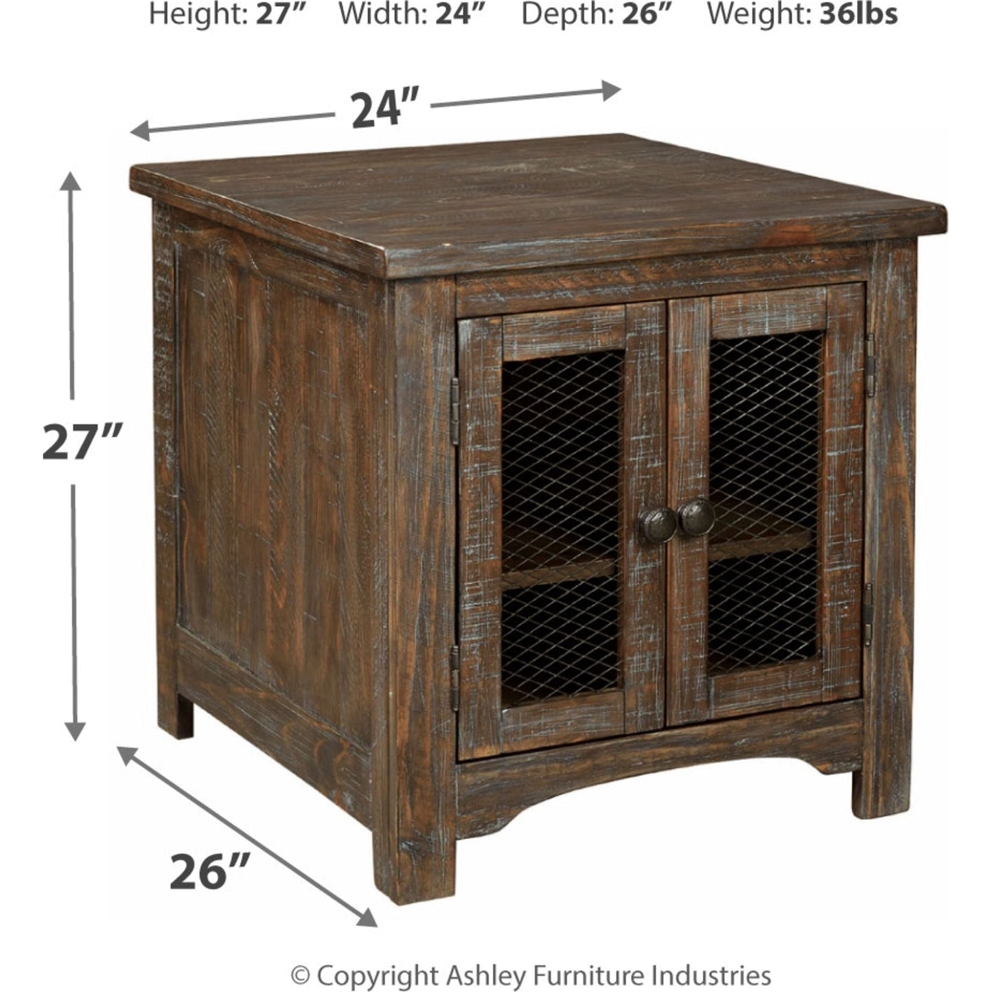 Bleeker End Table - Brown