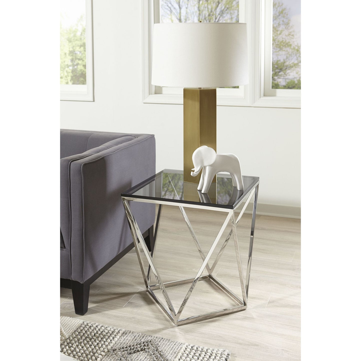 Aria End Table - Smoked