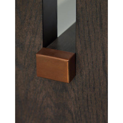 Burkhaus Sofa Table - White/Dark Brown