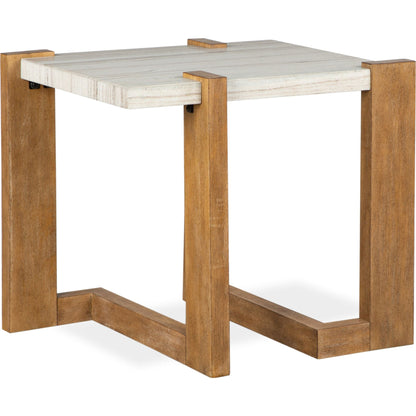 Carrington End Table - Honey Wheat
