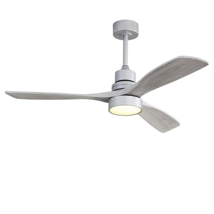 Sofucor 52 Indoor Wood Ceiling Fan Light with Remote, Integrated Light Optional