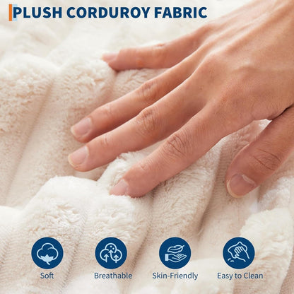 54'' Upholstered Sofa Bed with Pillows and Arms Indoor Oversized Coffee Chair Comfortable Corduroy Sleeper Sofa