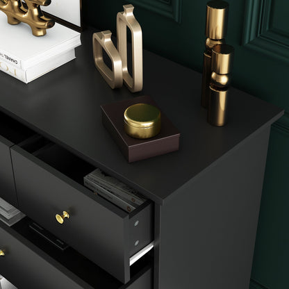 55.1 Wide Double Bedroom Dresser with Storage Drawers