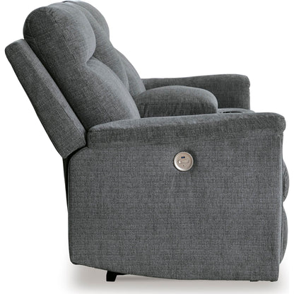 Barnsana Power Reclining Loveseat with Console