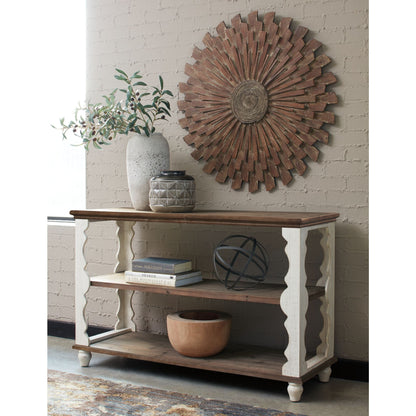Alwyndale Accent Table - Antique White/Brown