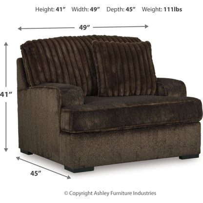 Aylesworth Oversized Chair - Chocolate
