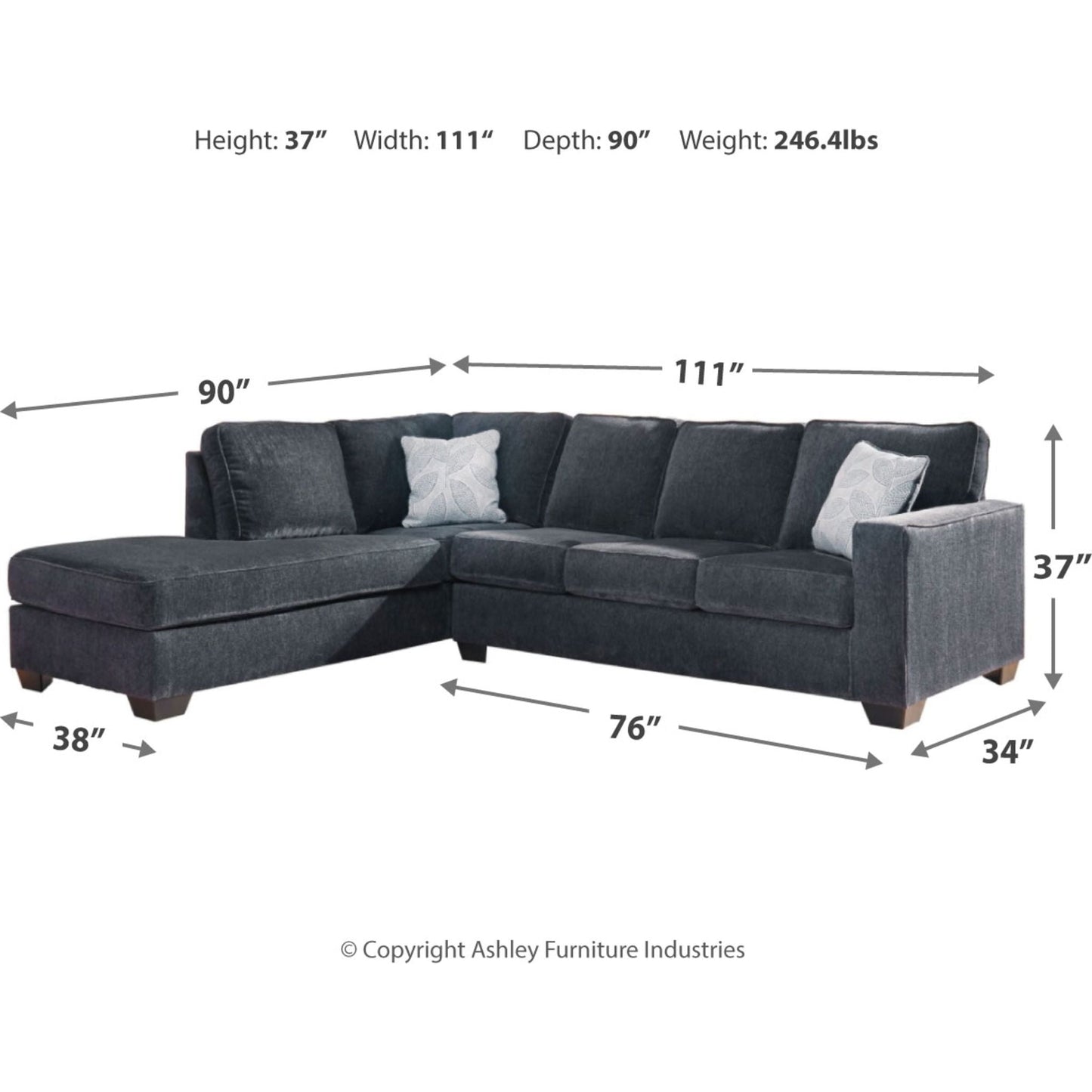 Altari 2 Piece Sectional with Chaise