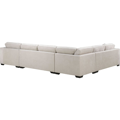 Amber 4 Piece Sectional - Cream