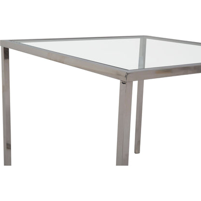 Cross Over End Table - Glass