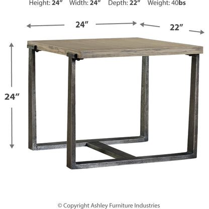 Dalenville End Table - Gray