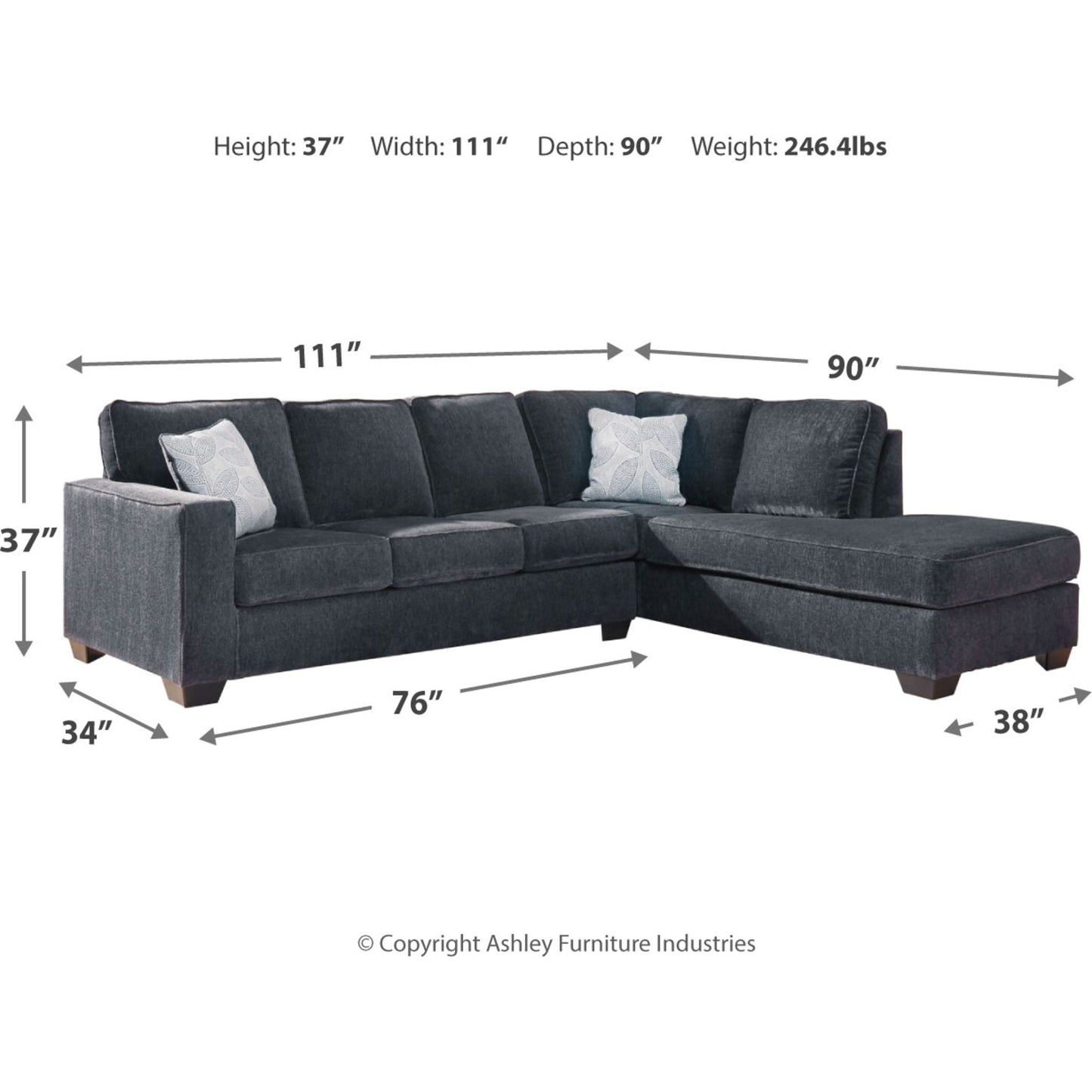 Altari 2 Piece Sectional with Chaise