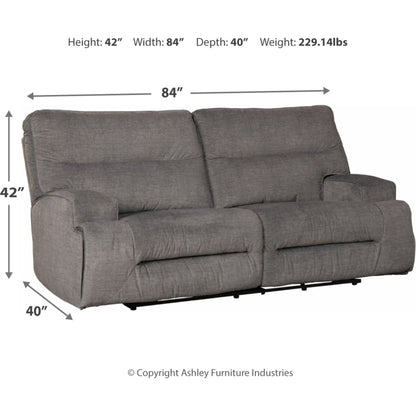 Coombs Reclining Sofa - Charcoal