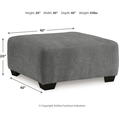 Birkdale Court Oversized Accent Ottoman - Gray