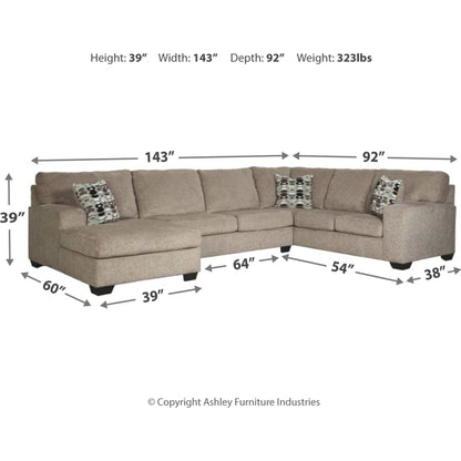 Ballinasloe 3 Piece Sectional with Chaise