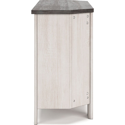 Dorrinson Corner TV Stand - Two-tone