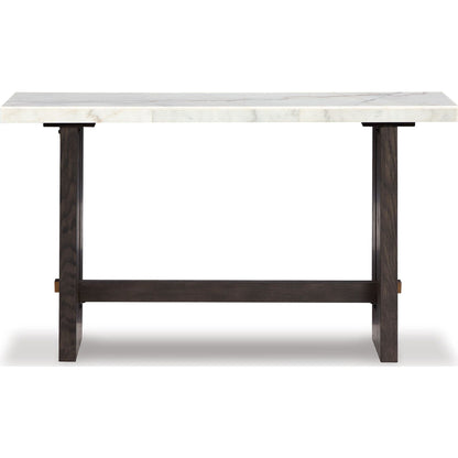 Burkhaus Sofa Table - White/Dark Brown