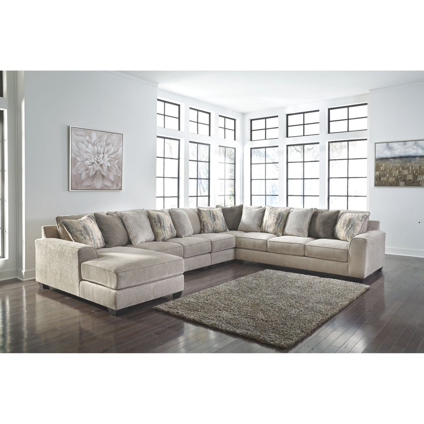 Ardsley 5 Piece Sectional with Chaise
