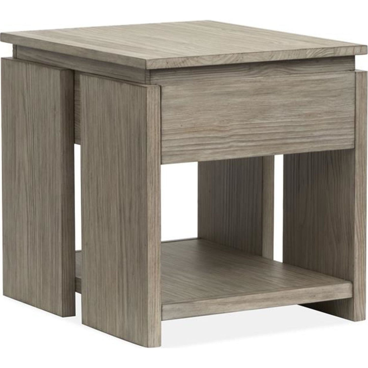 Conrad End Table - Stone Harbour Grey