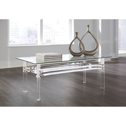 Braddoni Coffee Table - Chrome Finish
