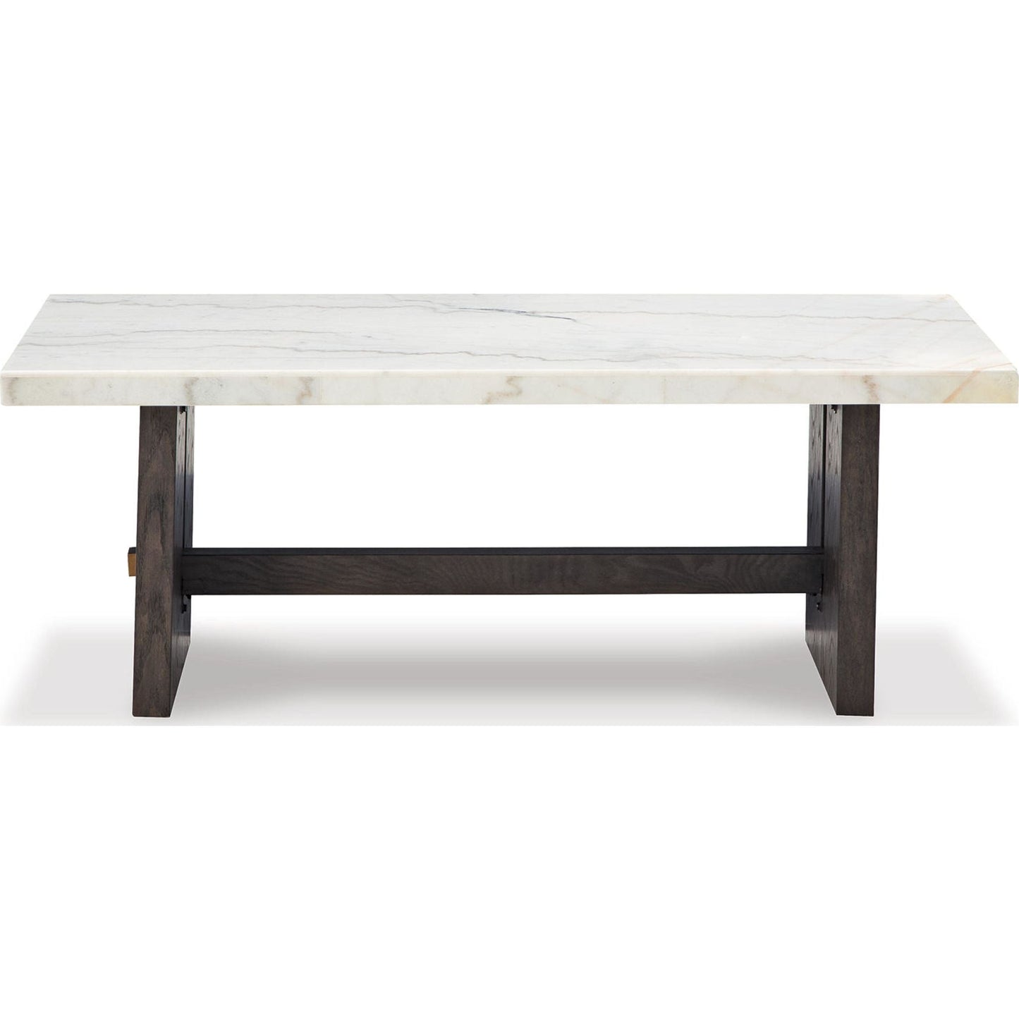 Burkhaus Coffee Table - White/Dark Brown
