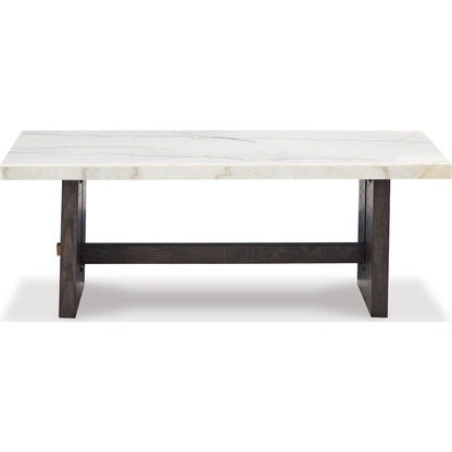 Burkhaus Coffee Table - White/Dark Brown