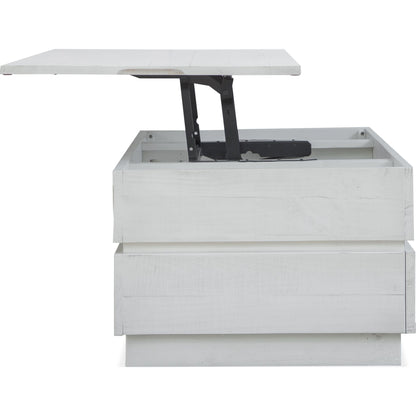 Claudette Coffee Table - Alabaster