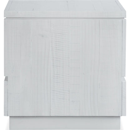 Claudette End Table - Alabaster