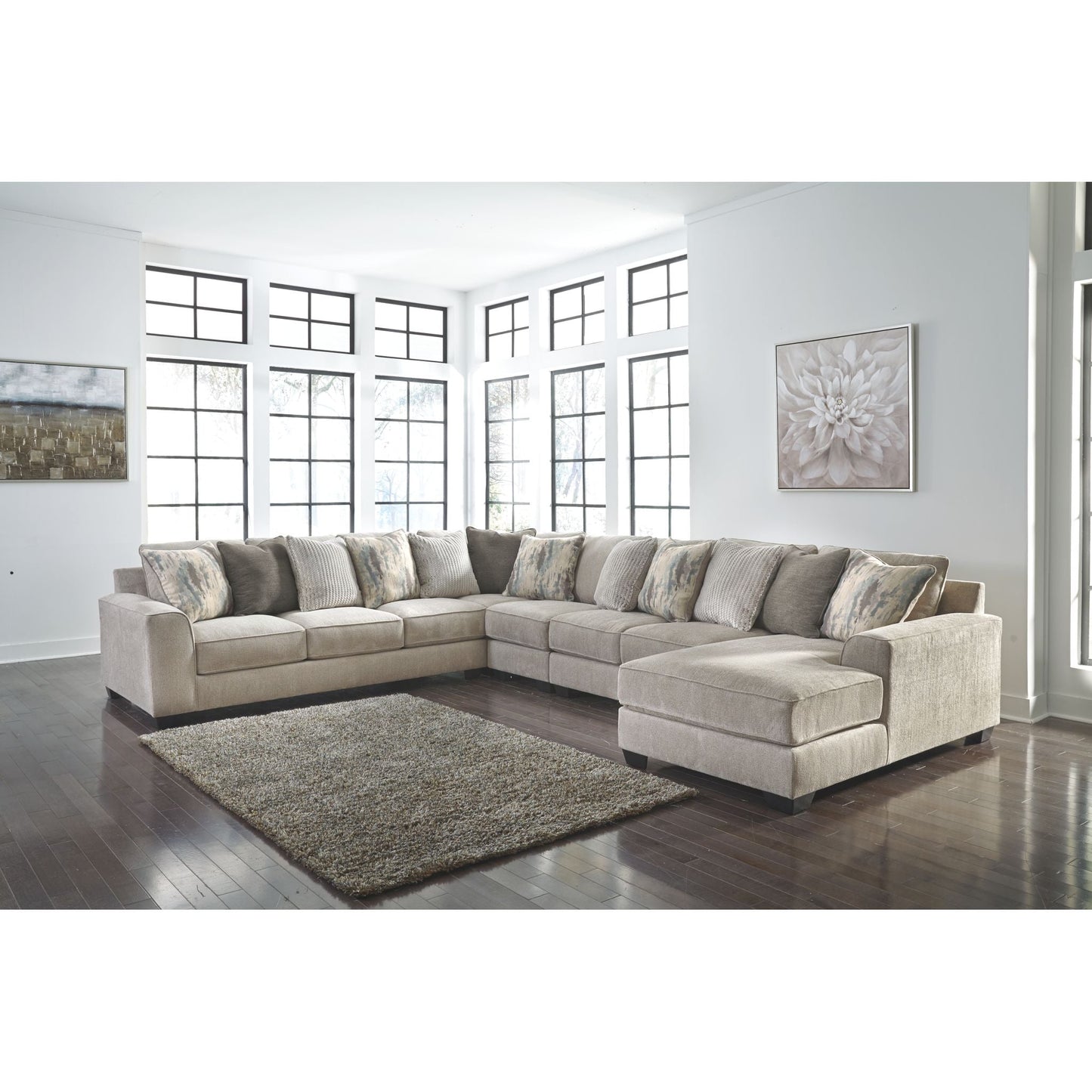 Ardsley 5 Piece Sectional with Chaise