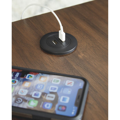 Calmoni End Table - Brown