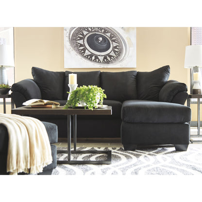 Darcy Sofa Chaise - Black