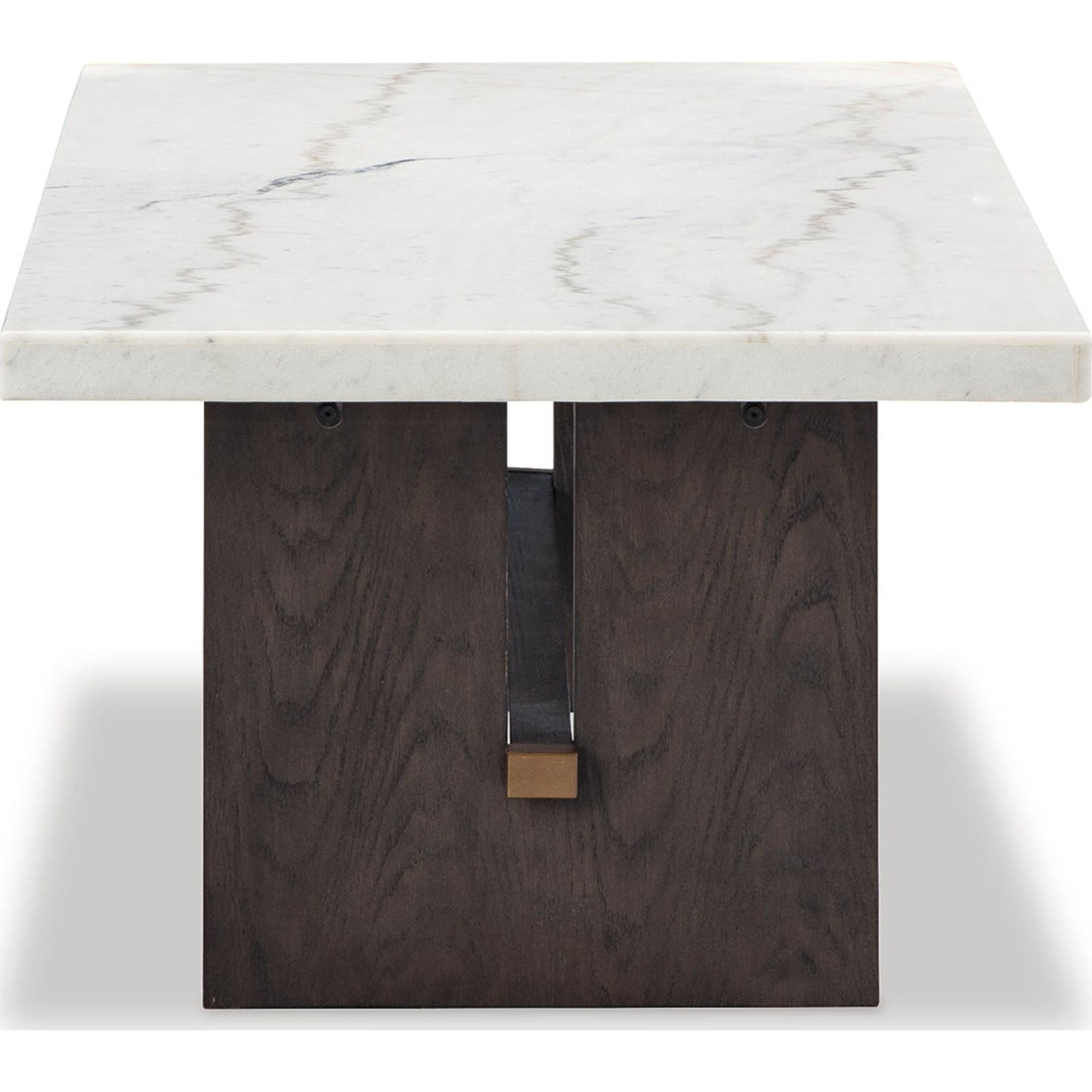 Burkhaus Coffee Table - White/Dark Brown