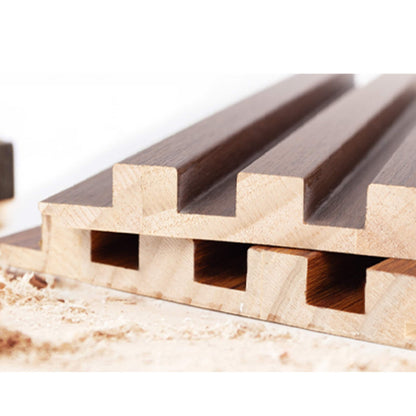 93 in. x 6 in x 0.8 in. Solid Wood Wall Siding Board - 3pc+1pc EndTrim