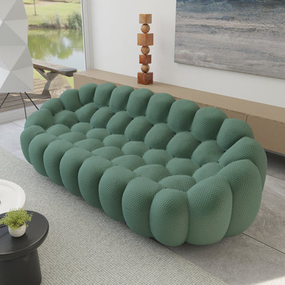 98.43'' Modern Bubble Sofa 3D Honeycomb Shape Lazy Sofa Couch