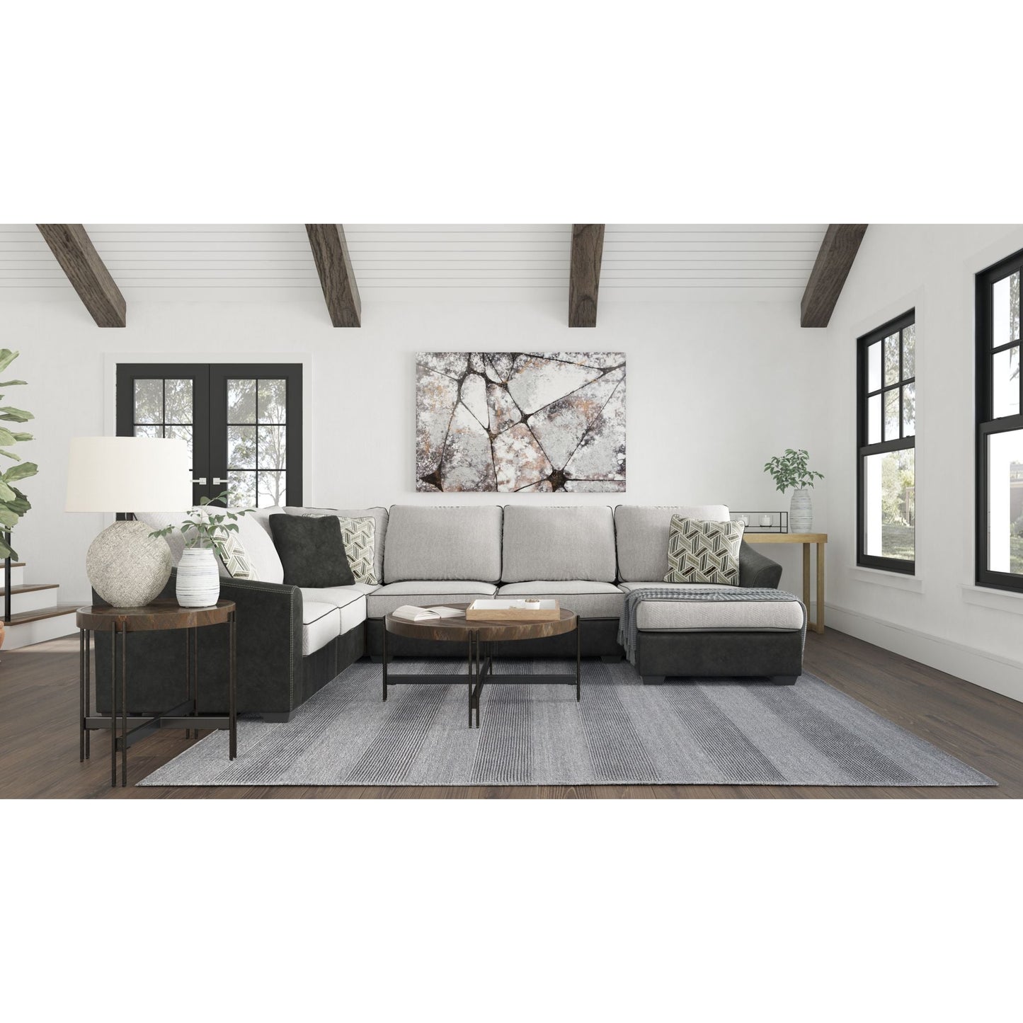 Bilgray 3 Piece Sectional - Pewter