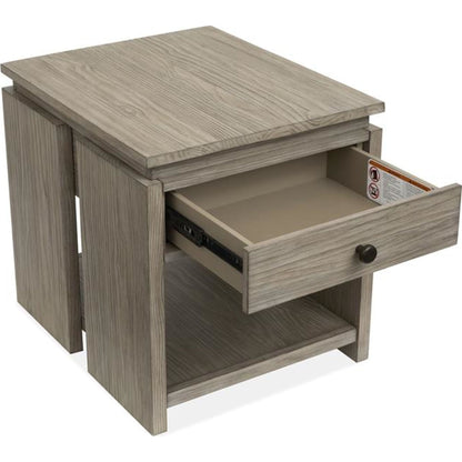 Conrad End Table - Stone Harbour Grey