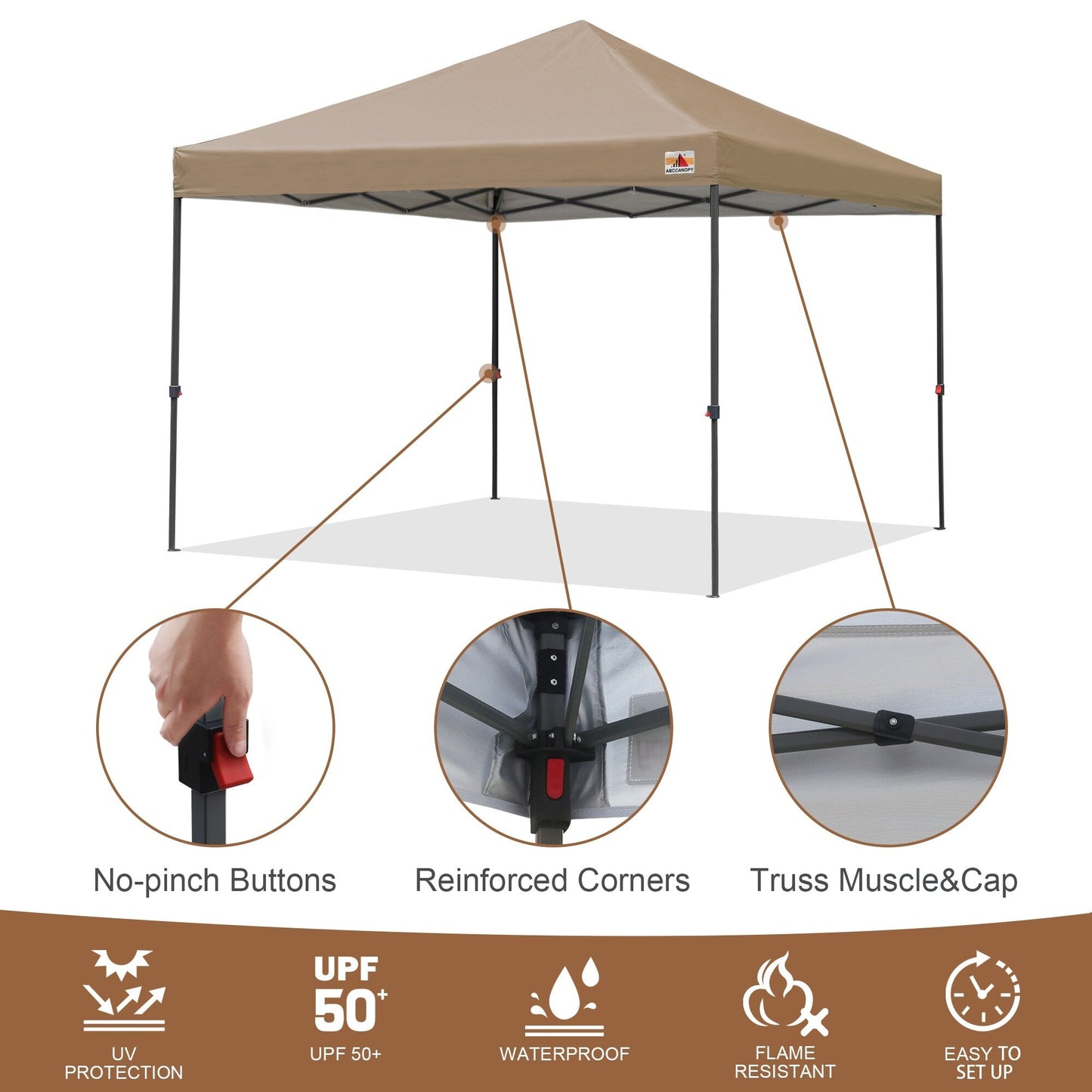ABCCANOPY Durable Easy Pop up Canopy Tent Outdoor canopy tent