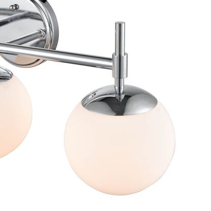 929 Lighting 3 Light Bathroom Vanity Fixture in Multiple Finishes with Opal Glass Shades