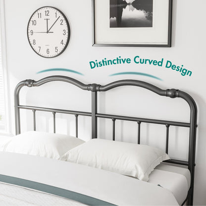 14 In High Heavy Duty Metal Bed Frame with Vintage Style, Supports Up To 2500lbs, Easy Assembly and No Squeak