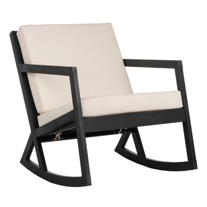SAFAVIEH Outdoor Makaila Rocking Chair with Cushion - 26W x 31D x 38H