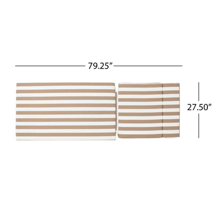 Salem Outdoor Cushion Set for Chaise Lounge - Cushions only (Set of 2) by Christopher Knight Home - 79.25L x 27.50W x 1.50H