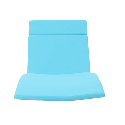 Salem Outdoor Cushion Set for Chaise Lounge - Cushions only (Set of 2) by Christopher Knight Home - 79.25L x 27.50W x 1.50H