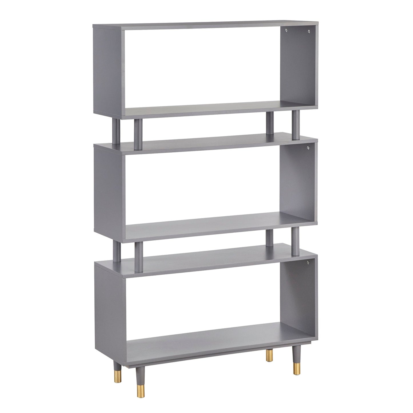Simple Living Margo Mid-Century Modern 3-tier Bookshelf - 59.5h x 36w x 11.8d