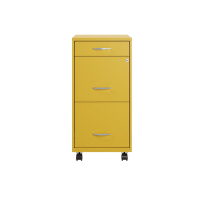 Space Solutions 18 Deep 3 Drawer Metal File Cabinet