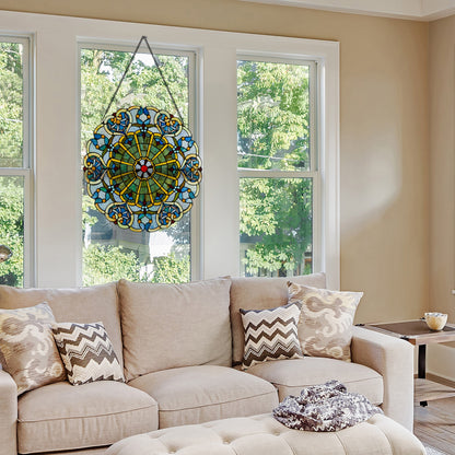 22 H Victorian Stained Glass Window Panel by River of Goods