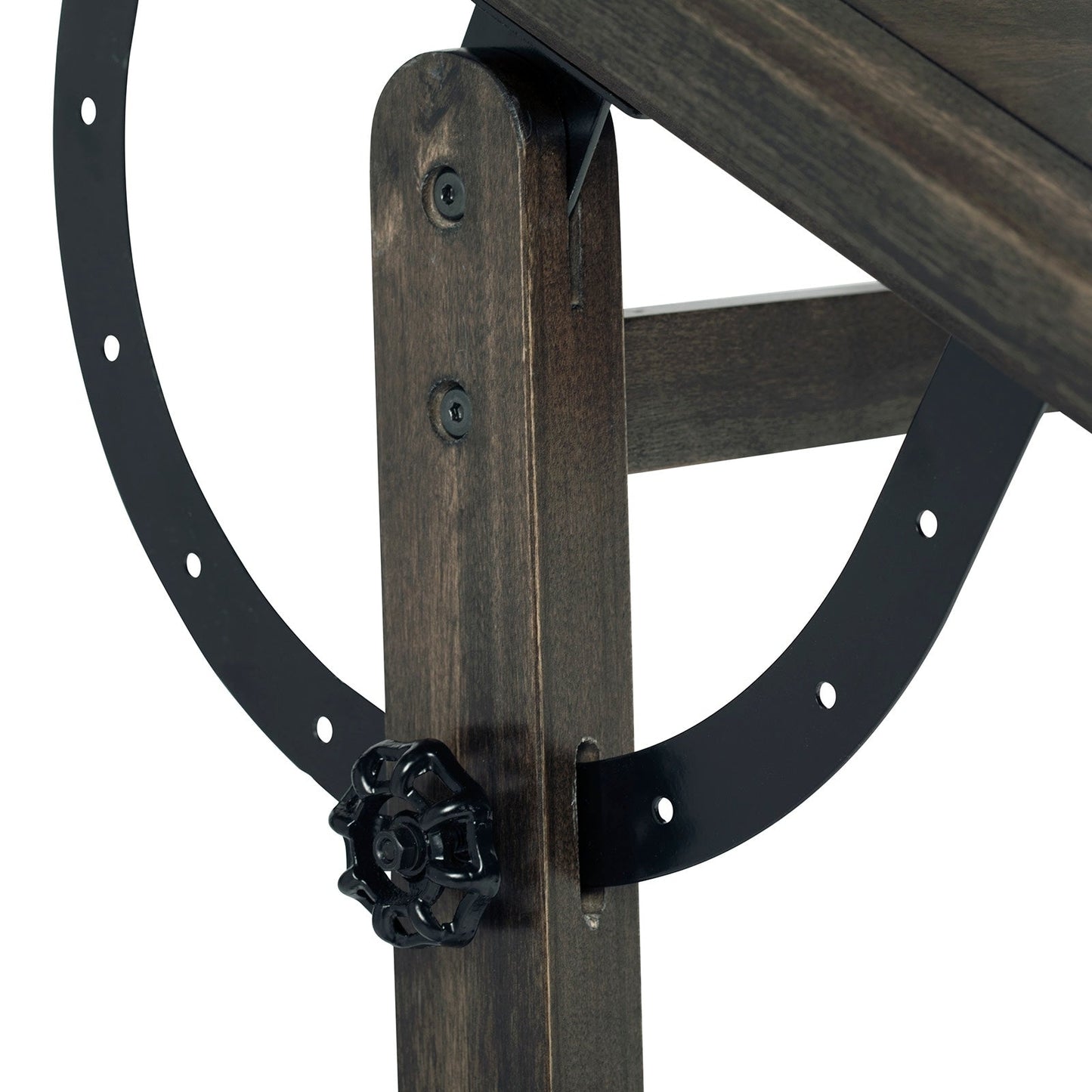 Studio Designs 36-inch Vintage Wood Drafting Table with Angle Adjustable Top for Drawing