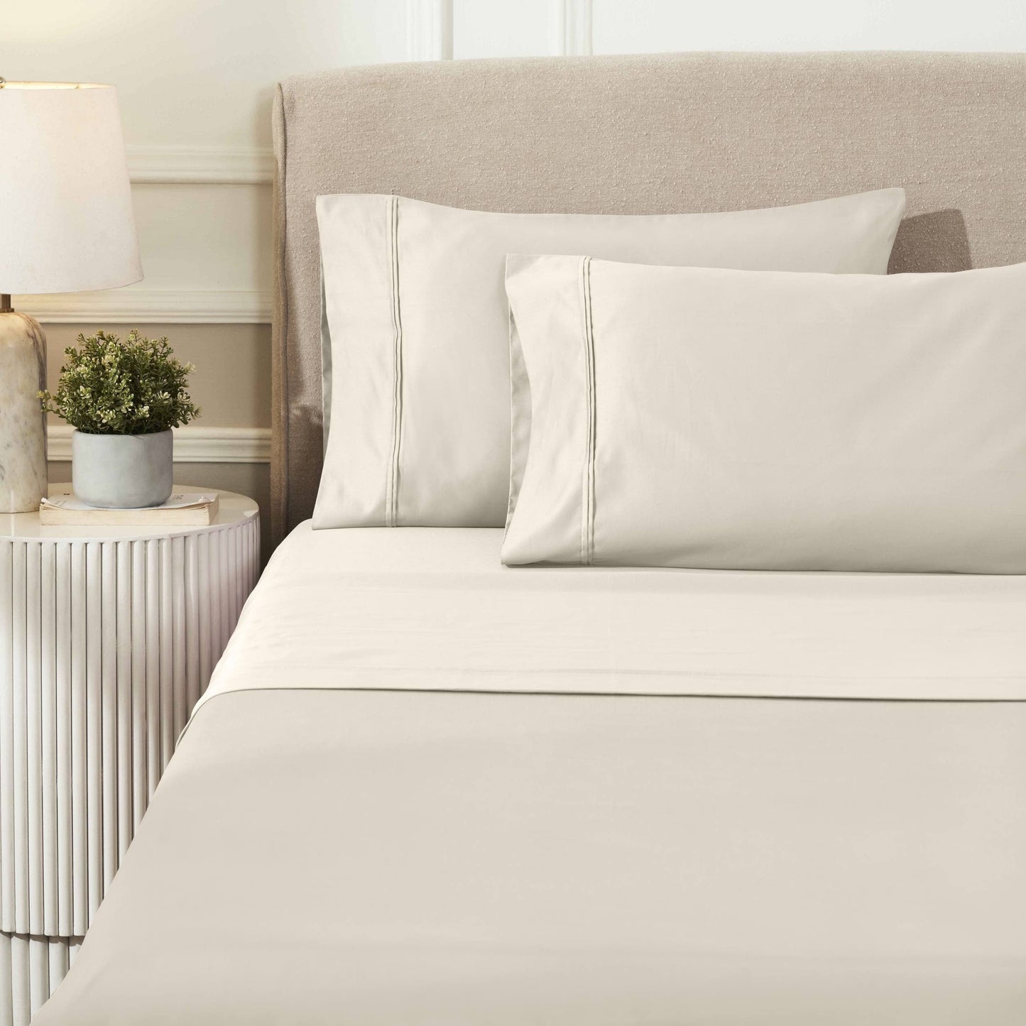 Superior Egyptian Cotton 1200 Thread Count Eco-Friendly Solid Sheet Set