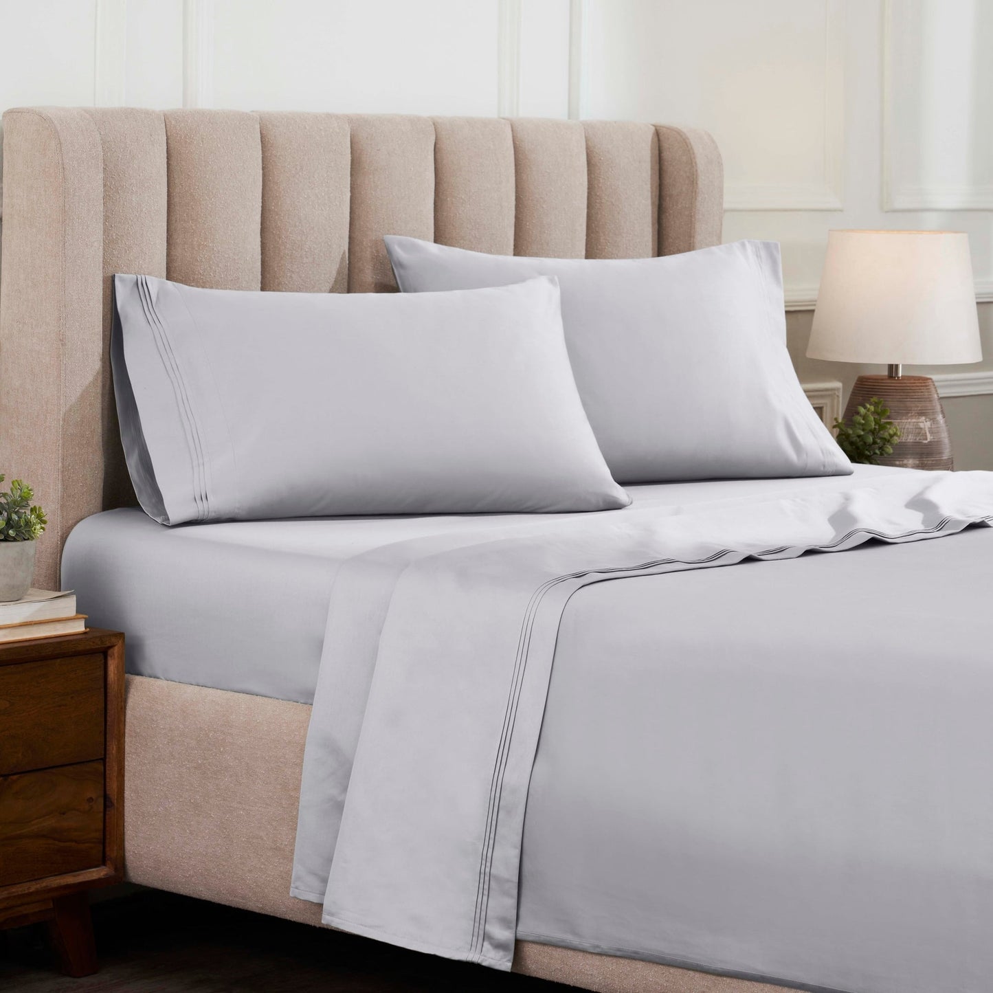 Superior Egyptian Cotton 1500 Thread Count Deep Pocket Solid Sheet Set