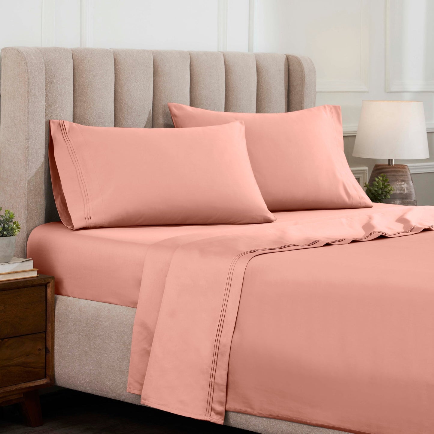 Superior Egyptian Cotton 1500 Thread Count Deep Pocket Solid Sheet Set
